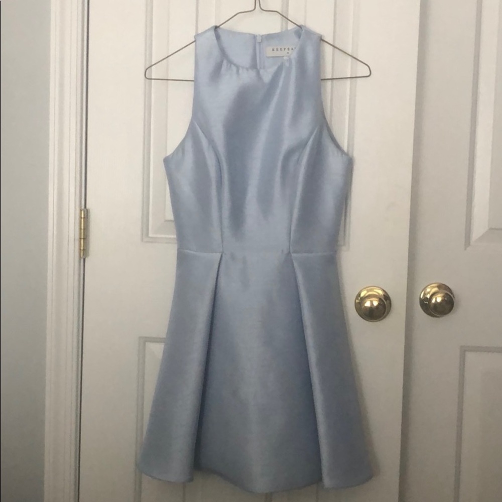 Fit and Flare Icy Blue Dress